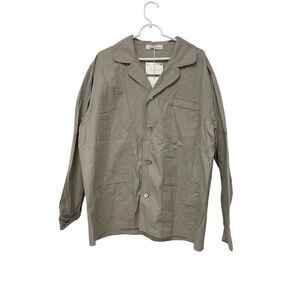 Zara Origins Mens Jacket L Tan Button Up Overshirt Shacket 0775/317 NWT